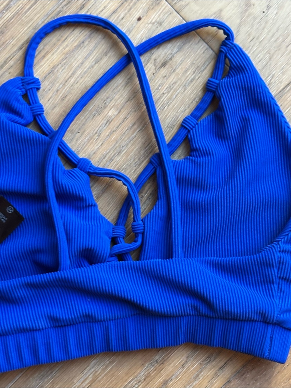 Beach Riot Ribbed Strappy Bralette - Picture 3 of 5